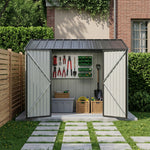 Breeins 10x5 FT Pent Roof Metal Garden Tool Storage Shed