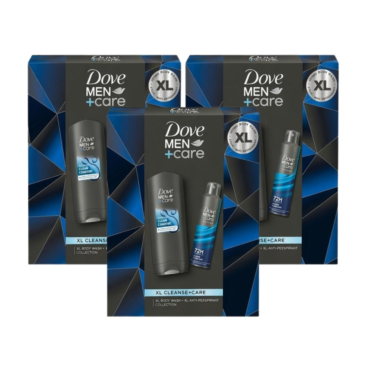 Cleanse And Care Xl Duo Gift Set For Him, Body Wash And Deodorant | Set of 3