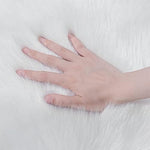 Faux Fur Sheepskin Rug | White