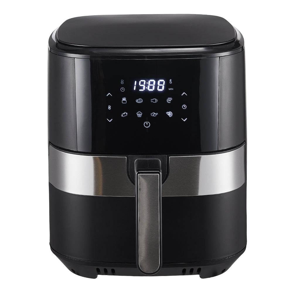 8l Smart Touch Air Fryer With 8 Cooking Programs, 60-minute Timer, And Adjustable Temperature Up To 200°c