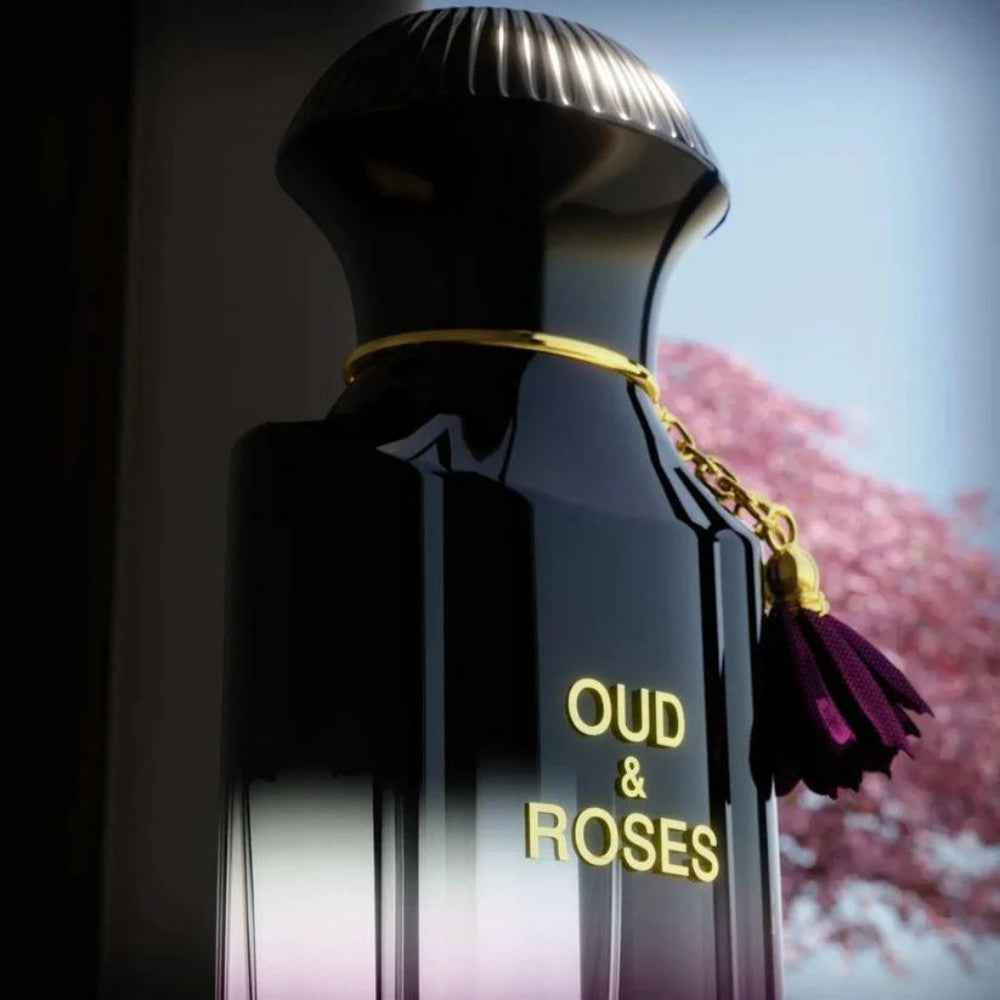 Ahmed_Al_Maghribi Oud & Roses Perfume - 60ml Long-lasting Arabian Fragrance
