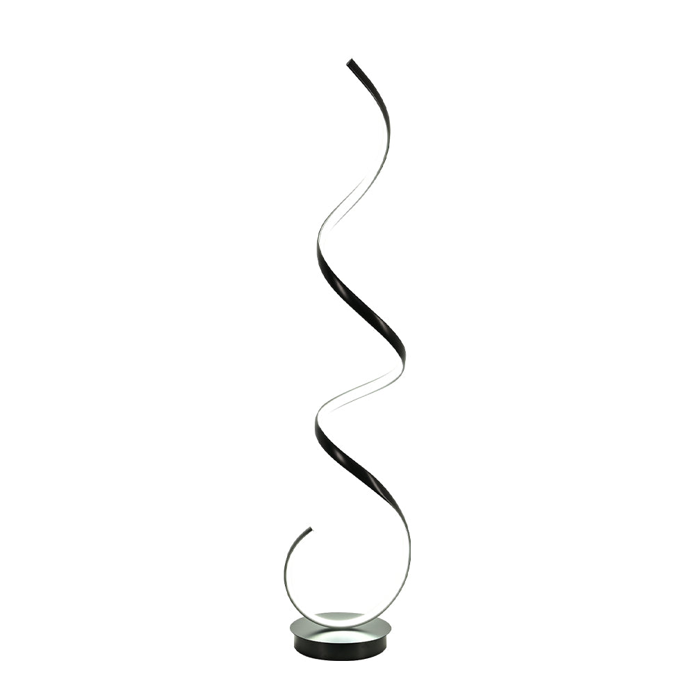 Contemporary Led Spiral Floor Lamp In White Light For Living Room