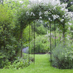 Vintage Style Steel Garden Arbor & Trellis Arch, 2.5h M