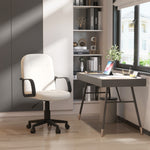 Swivel Executive Chair Pu Leather | Cream