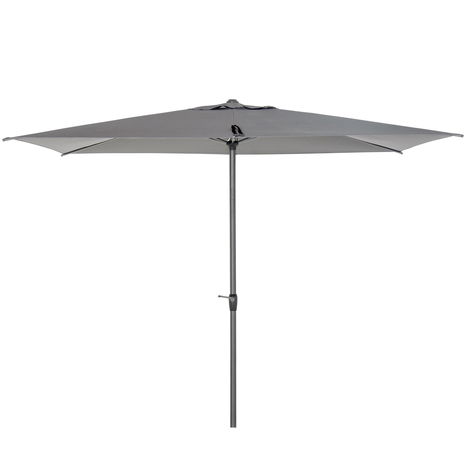 2.58m Aluminium Garden Parasol Sun Umbrella | Gray
