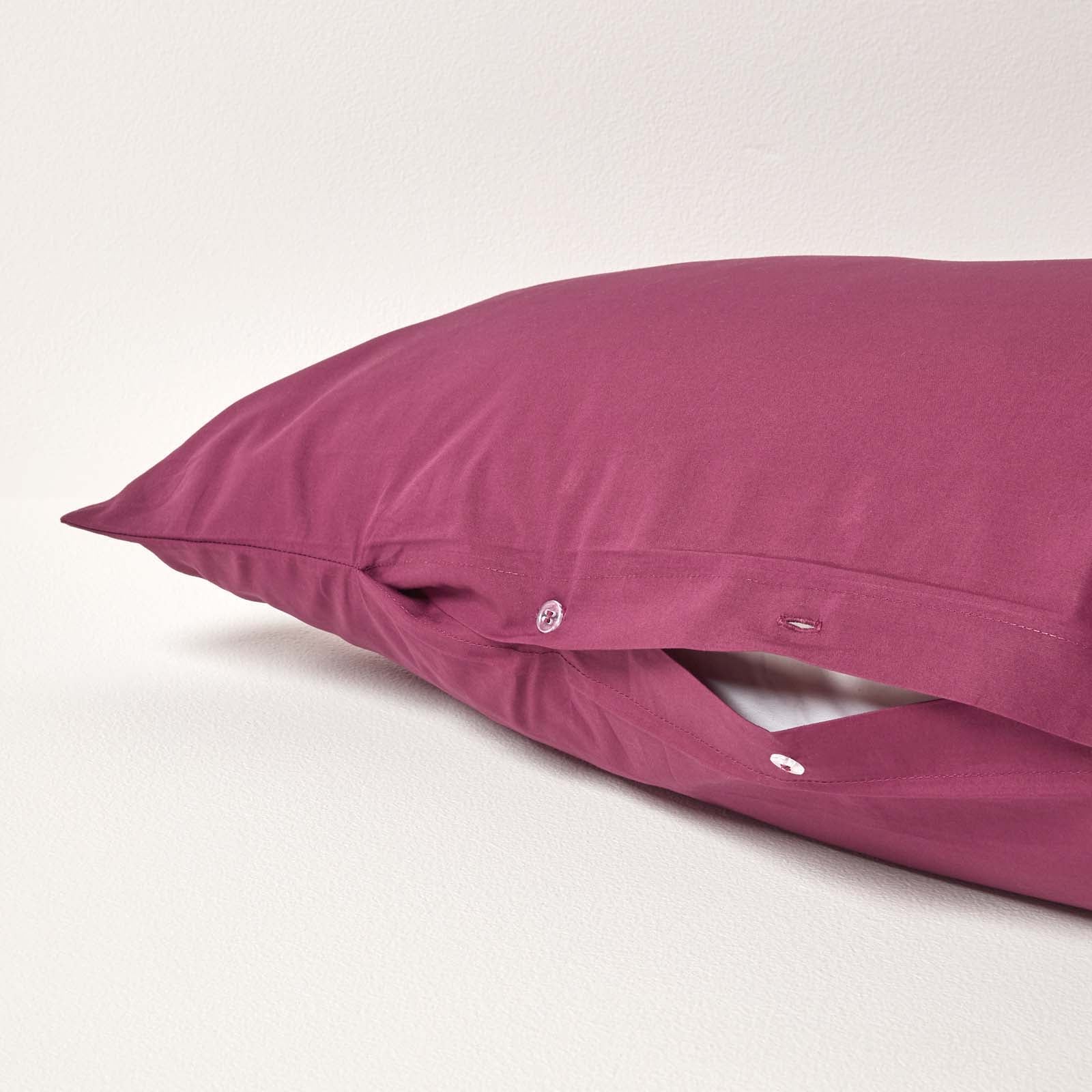 Egyptian Cotton V Shaped Pillowcase 200 Tc | V Shape | Plum