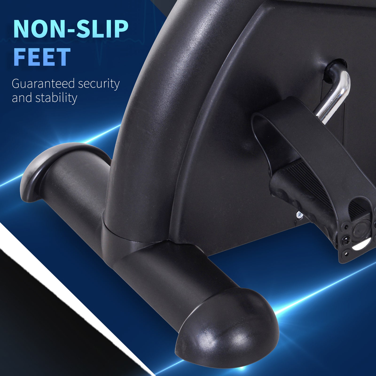 Mini Exercise Bike Portable Legs Exerciser Machine | Black