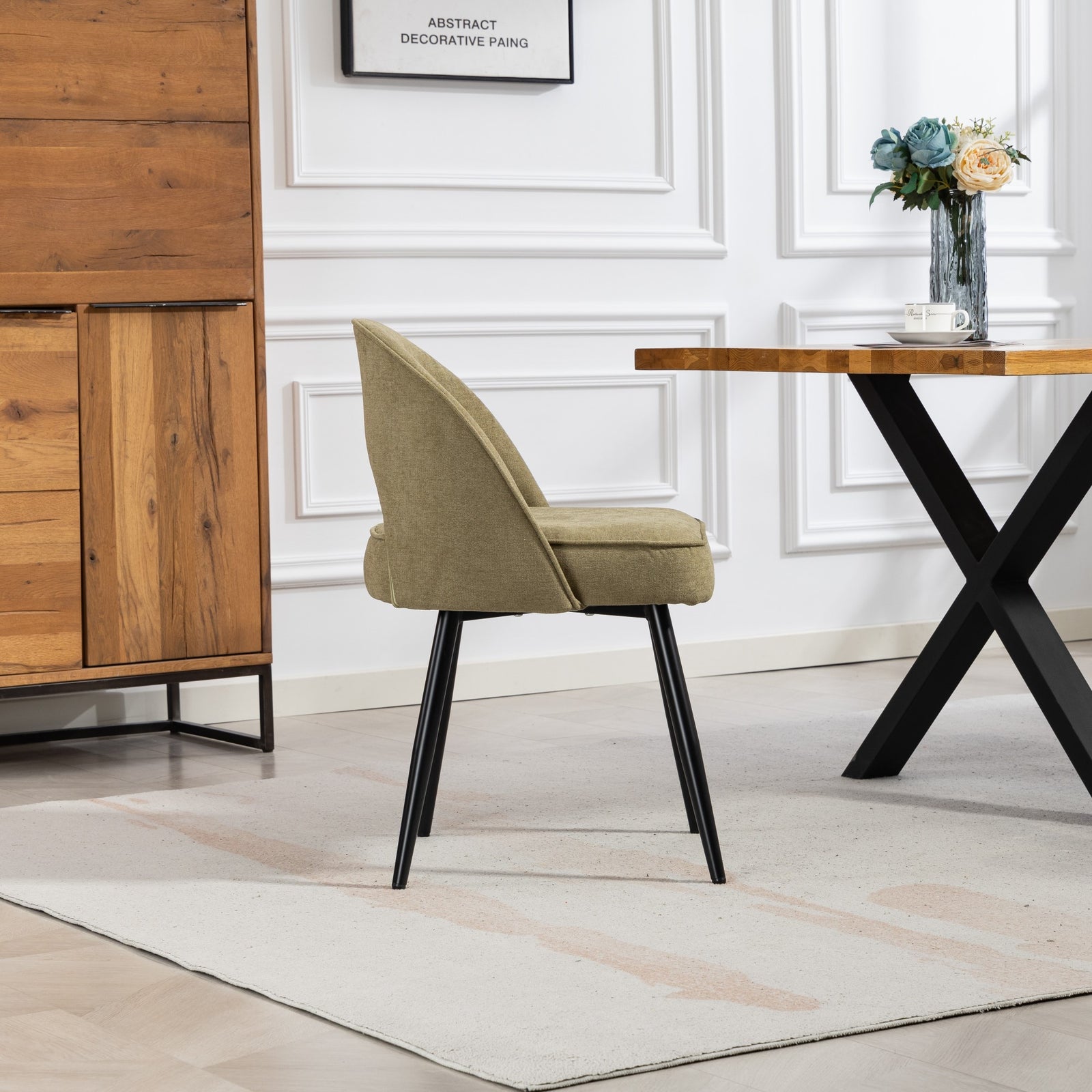 Ashley Fabric Dining Chairs - Set Of 2 | Sage Green
