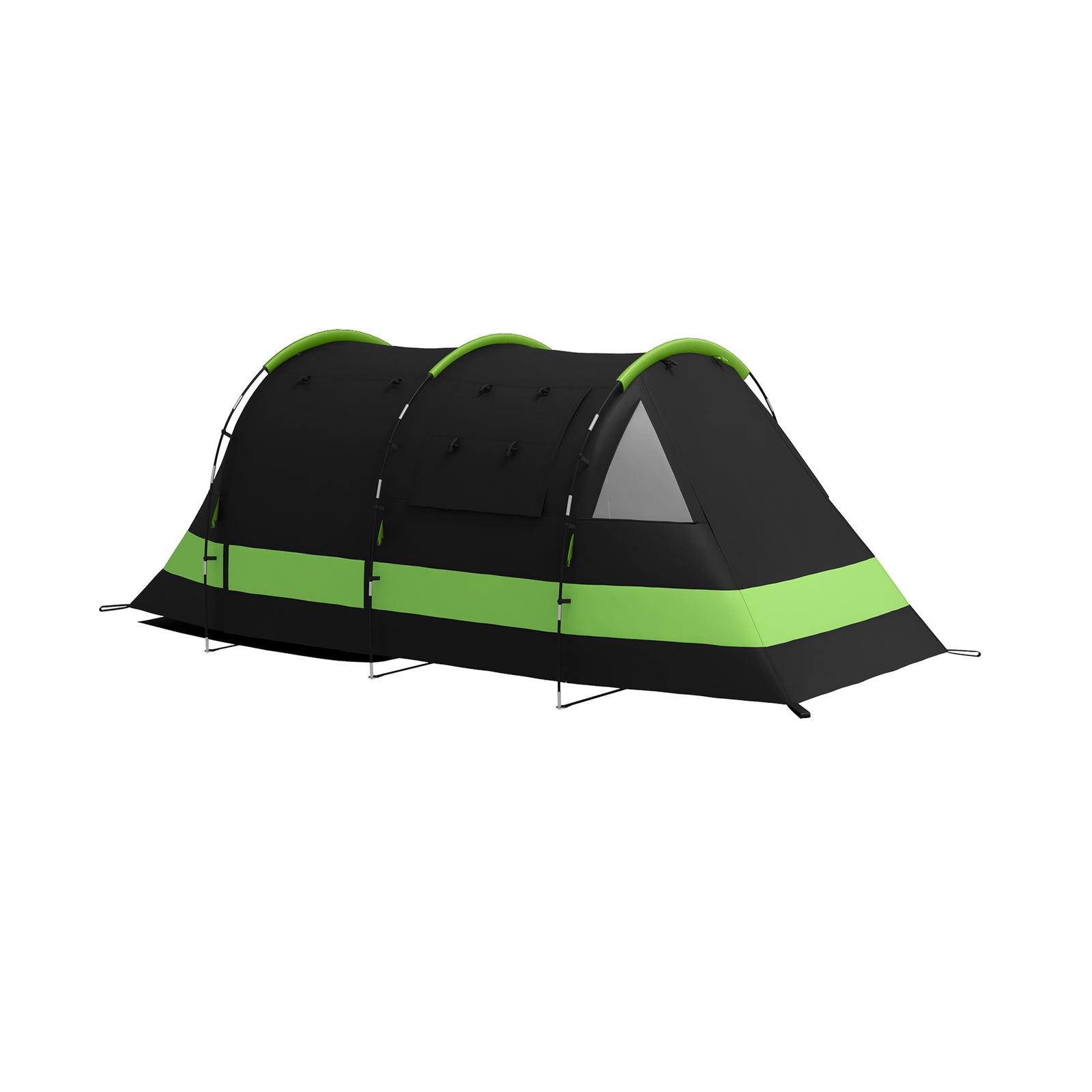 Blackout Camping Tent With Bedroom & Living Room For 4-5 | Black