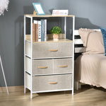 3/4 Drawer Storage Chest Unit Home Shelves Living Bedroom | Large