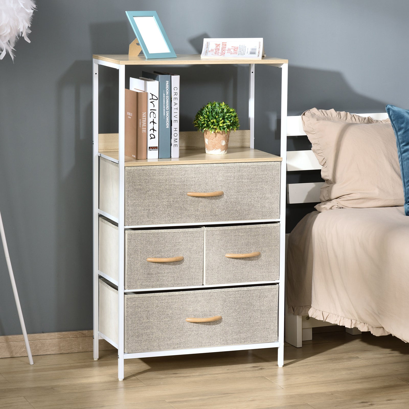 3/4 Drawer Storage Chest Unit Home Shelves Living Bedroom | Large