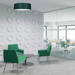 Verde Hand Made Scandi Style Ceiling Lamp In A Rich Green Finish Holds 3xe27 Led Bulbs