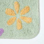 Floral Multi Colour Cotton Bath Mat | Bath Mat | Multi Colour