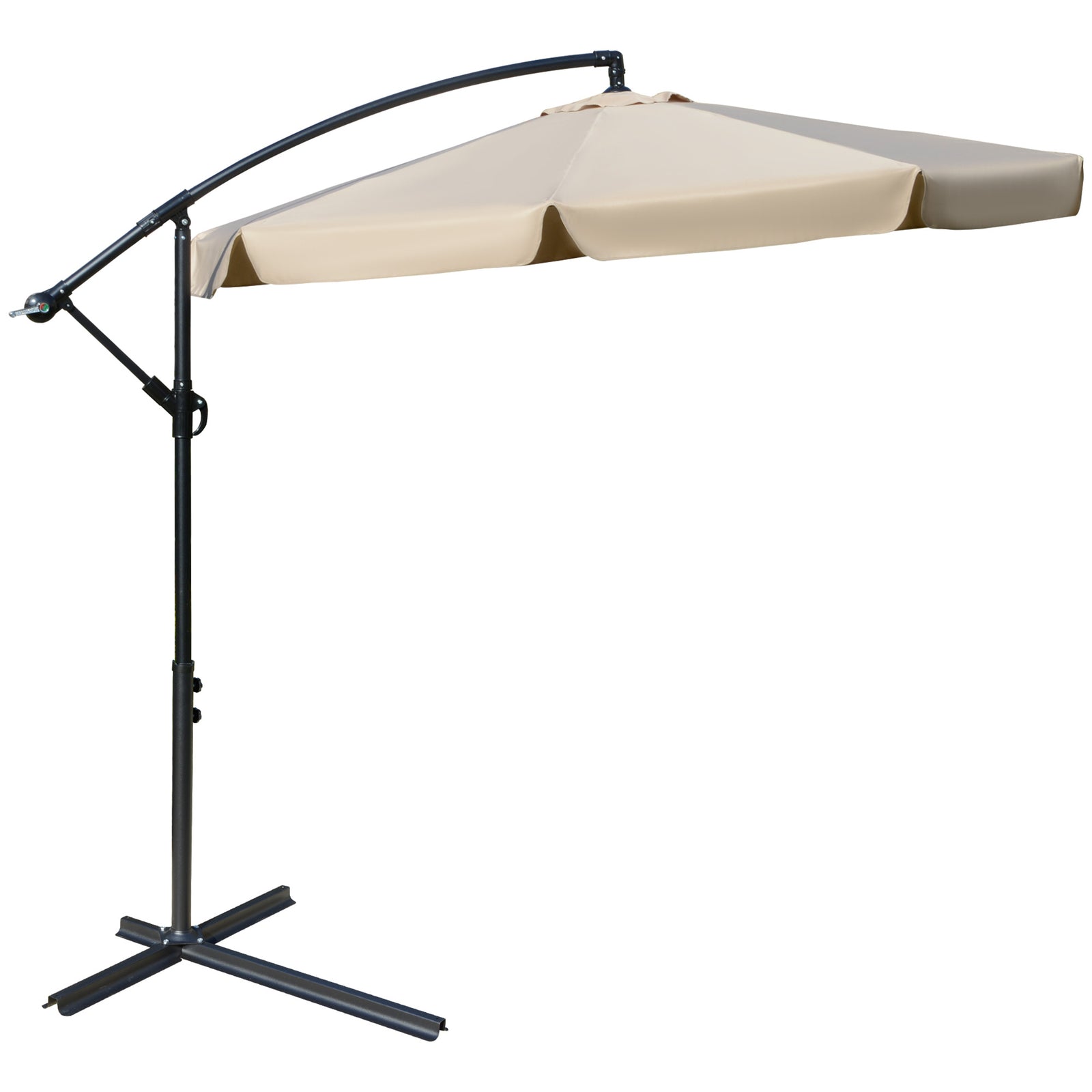 2.7m Cantilever Parasol Banana W/ Crank Handle