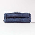 Cotton Travel Support Booster Cushion | 50cm x 50cm | Navy Blue