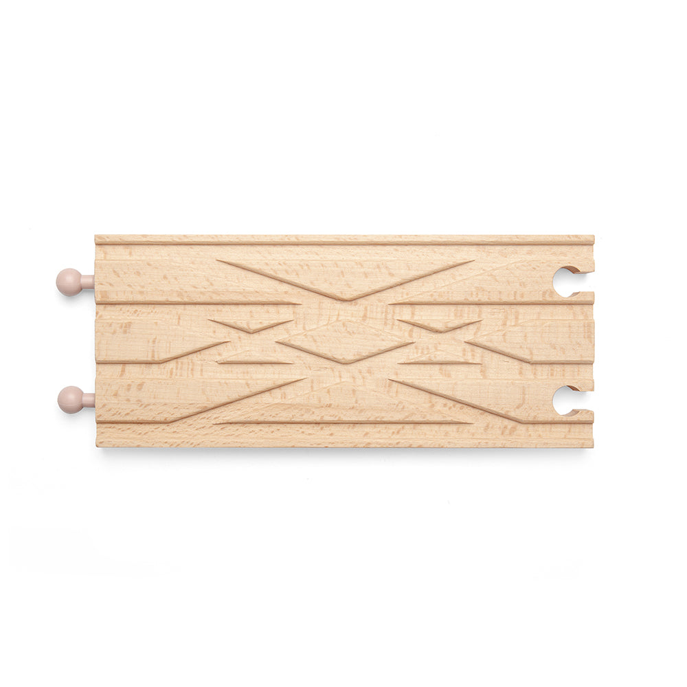 Bigjigs Toys Diamond Crossover Track Piece for Wooden Train Sets