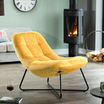 Merced Fabric Accent Chair | Yellow