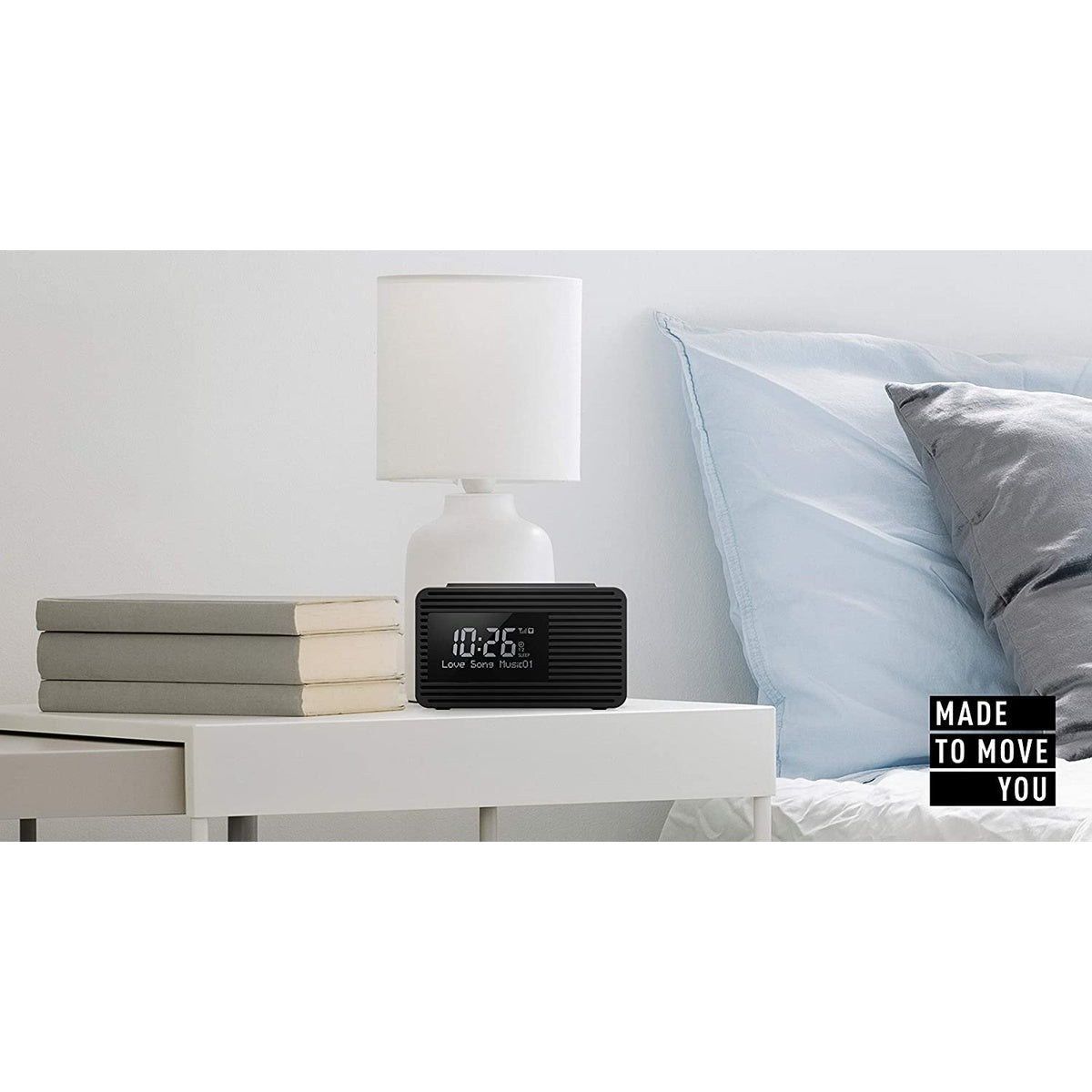 Rc-d8eb-k Portable Dab+/fm Clock Radio | Black