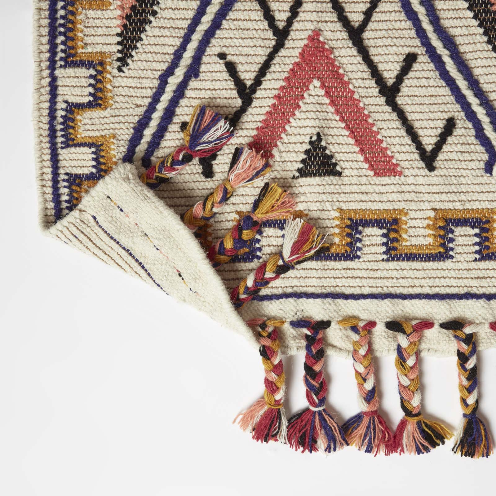 Goa Multi Colour Kilim Wool Rug | 200cm | Multi Colour