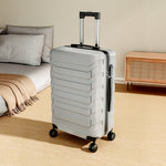 Rolling Hardshell Luggage Travel Suitcase | Grey