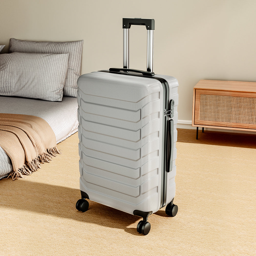 Rolling Hardshell Luggage Travel Suitcase | Grey