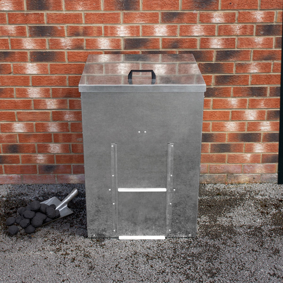 Galvanised Coal Bunker | 150kg | Silver