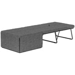 Linen Foldable Guest Bed Dust Cover And Metal Frame