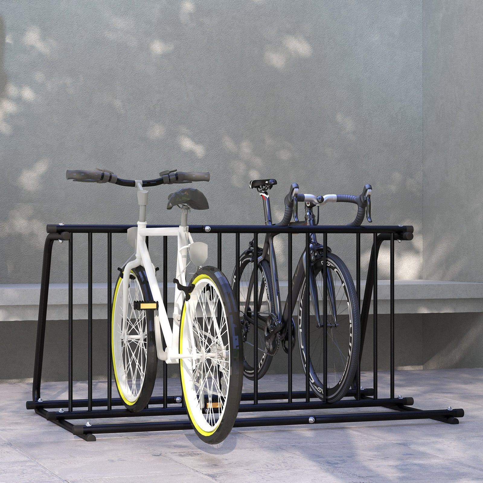 Double-sided Bike Floor Rack 6 Bikes