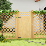 90cm W X 90/120/150/180cm H Diyspace Rhombus Garden Wood Fence Gate | 180cm