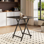 Folding Wooden Dining Table | 80cm x 80cm | Black
