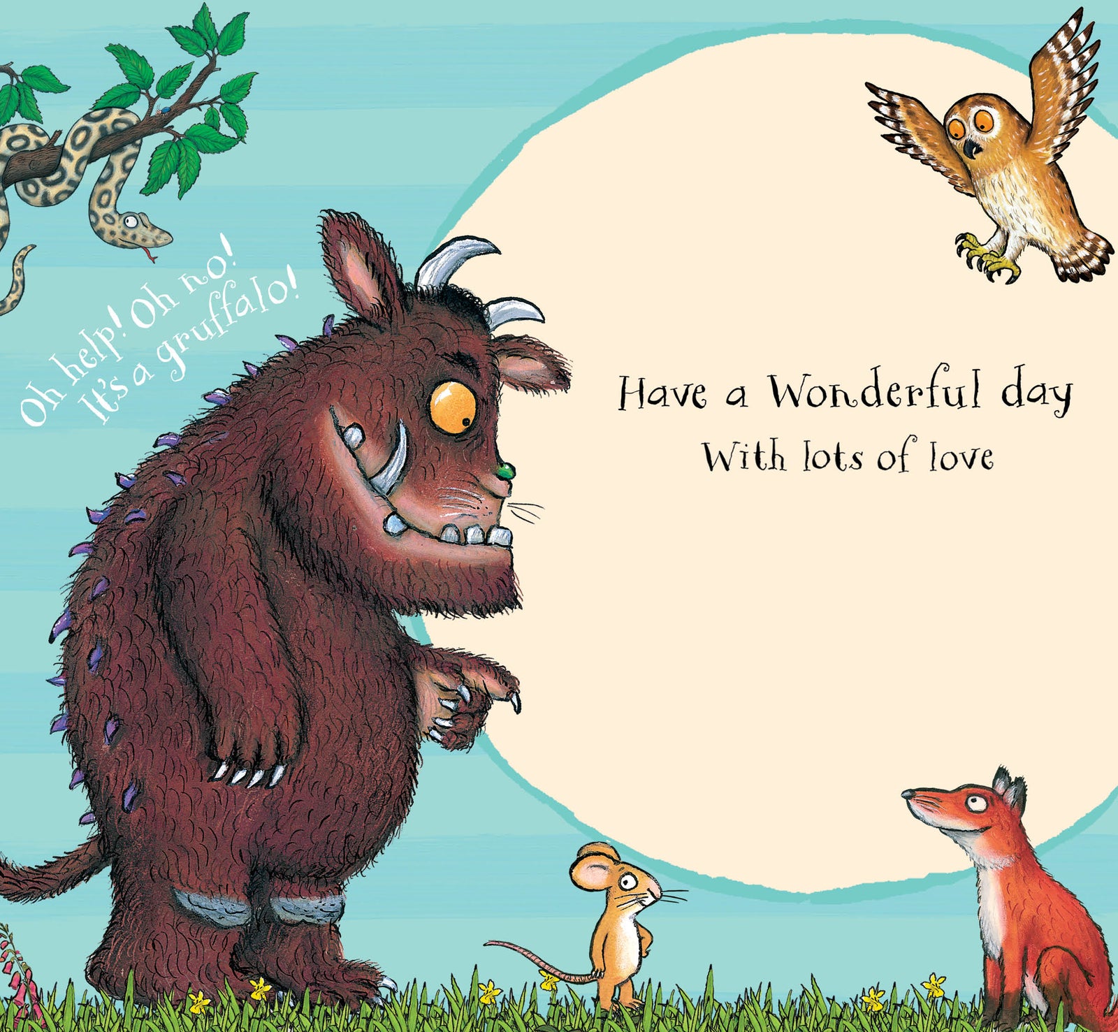 The Gruffalo Grandson Birthday Card Official Product