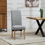 Set Of 2 Rimini Fabric Dining Chairs