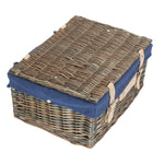 Wicker 40cm Antique Wash Picnic Basket | Blue