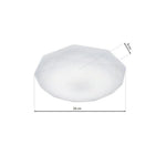 Hex Ceiling Lamp A Highly Efficient Modern Ceiling Lamp With Low Energy Led Light Source Included | 36cm | White