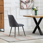 Set Of 2 Morandi Velvet Dining Chairs | Gray