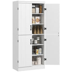 Freestanding Cupboard With 6 Tier Shelves
