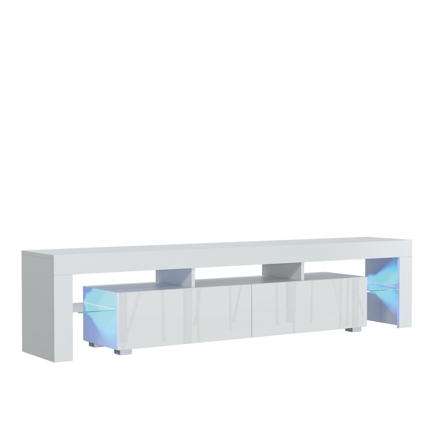 Nova Tv Unit 200cm With Led Lights | White