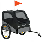 Dog Bike Trailer For Small & Medium Pets With 20" Rubber Wheels | Grey