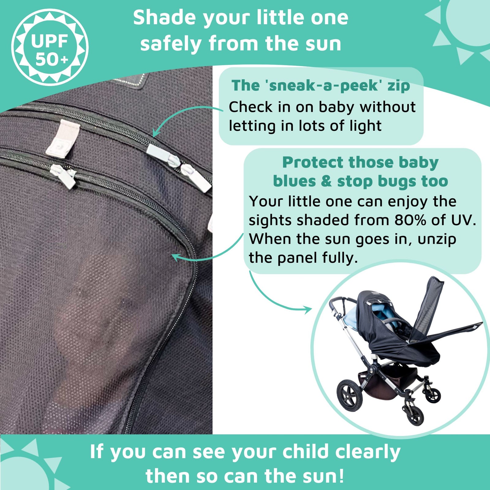 Plus Extra Pram Or Stoller Shade