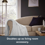 Comfort Control Heated Throw | Gray
