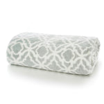 Morley Printed Heavyweight Supersoft Fleece Throw | 150cm x 180cm | Gray
