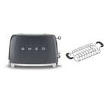 Tsf01 2 Slice Toaster With Bun Warmer Set | Grey