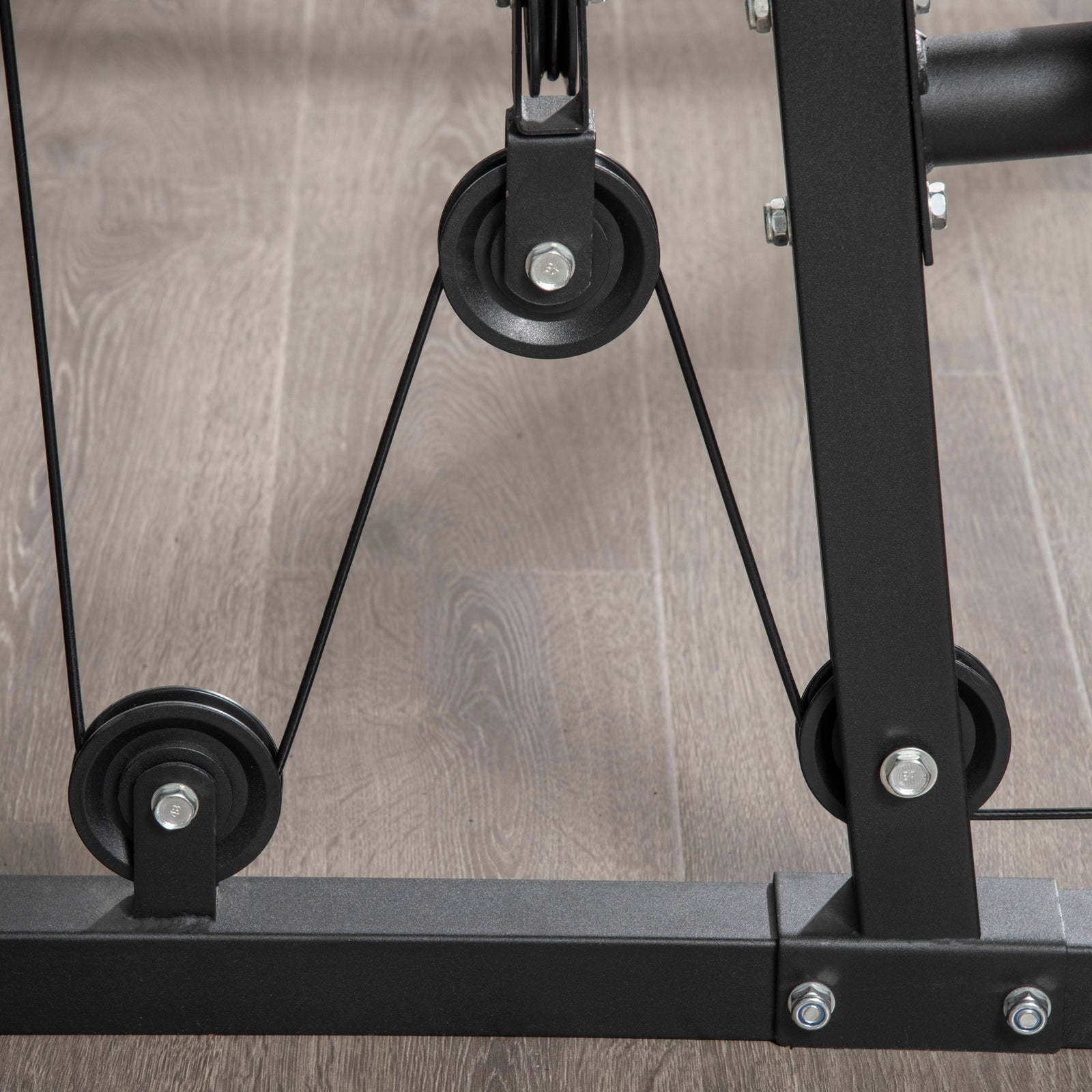 Multifunction Home Gym Machine With 45kg Weight Stack | Black