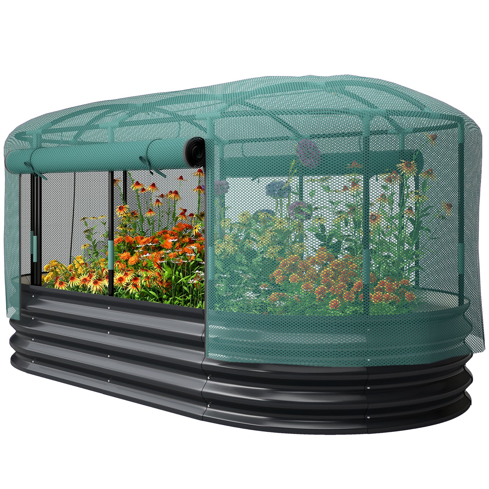 Outsunny Raised Garden Bed With Self Watering System, Outdoor Planter