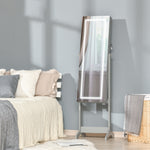 Mirrored Jewellery Cabinet W/ Led Lockable Jewellery Armoire | One Size | Gray