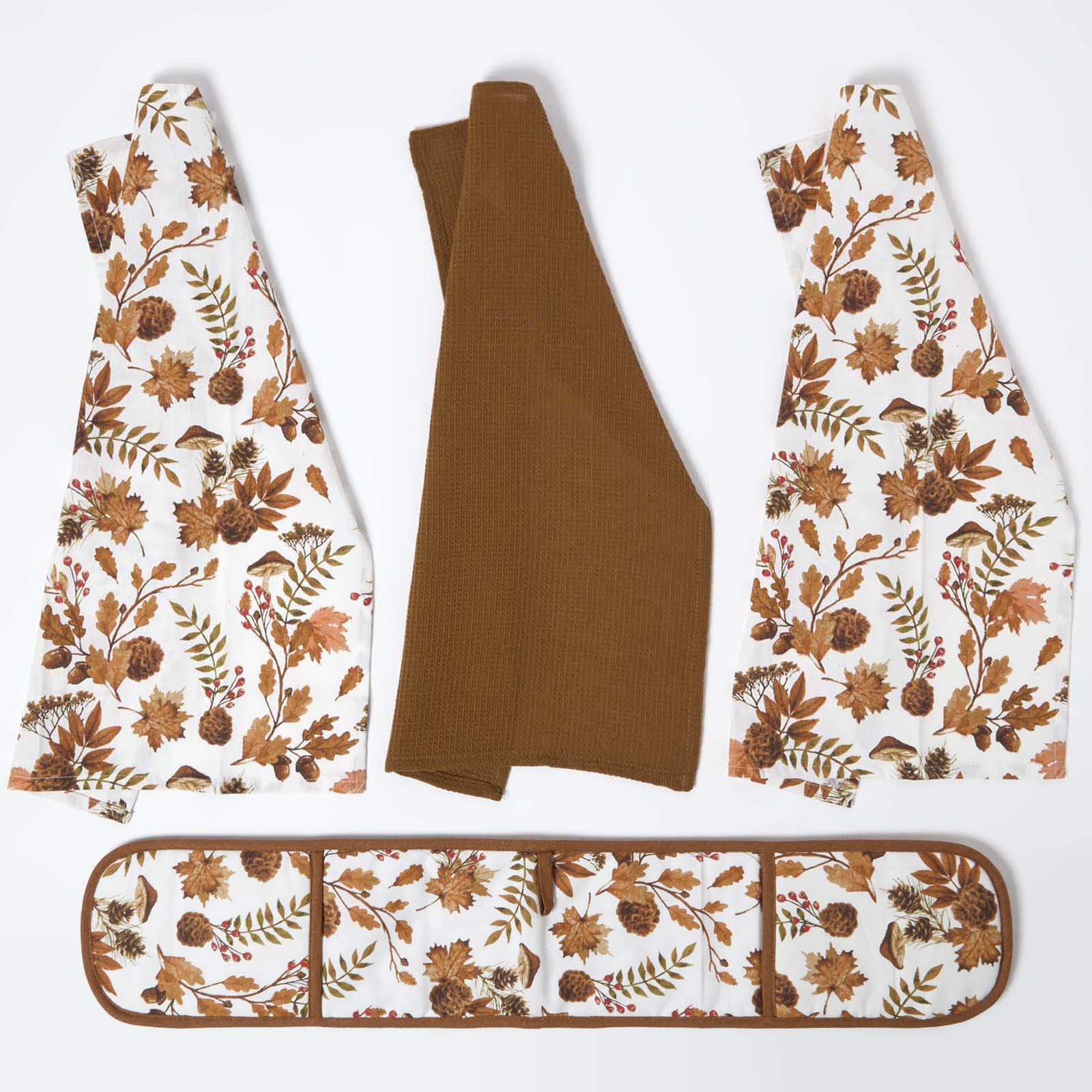 Autumn Woodland Tea Towels Set Of Three