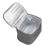H166 Polyester Grey Tweed Chiller Bag