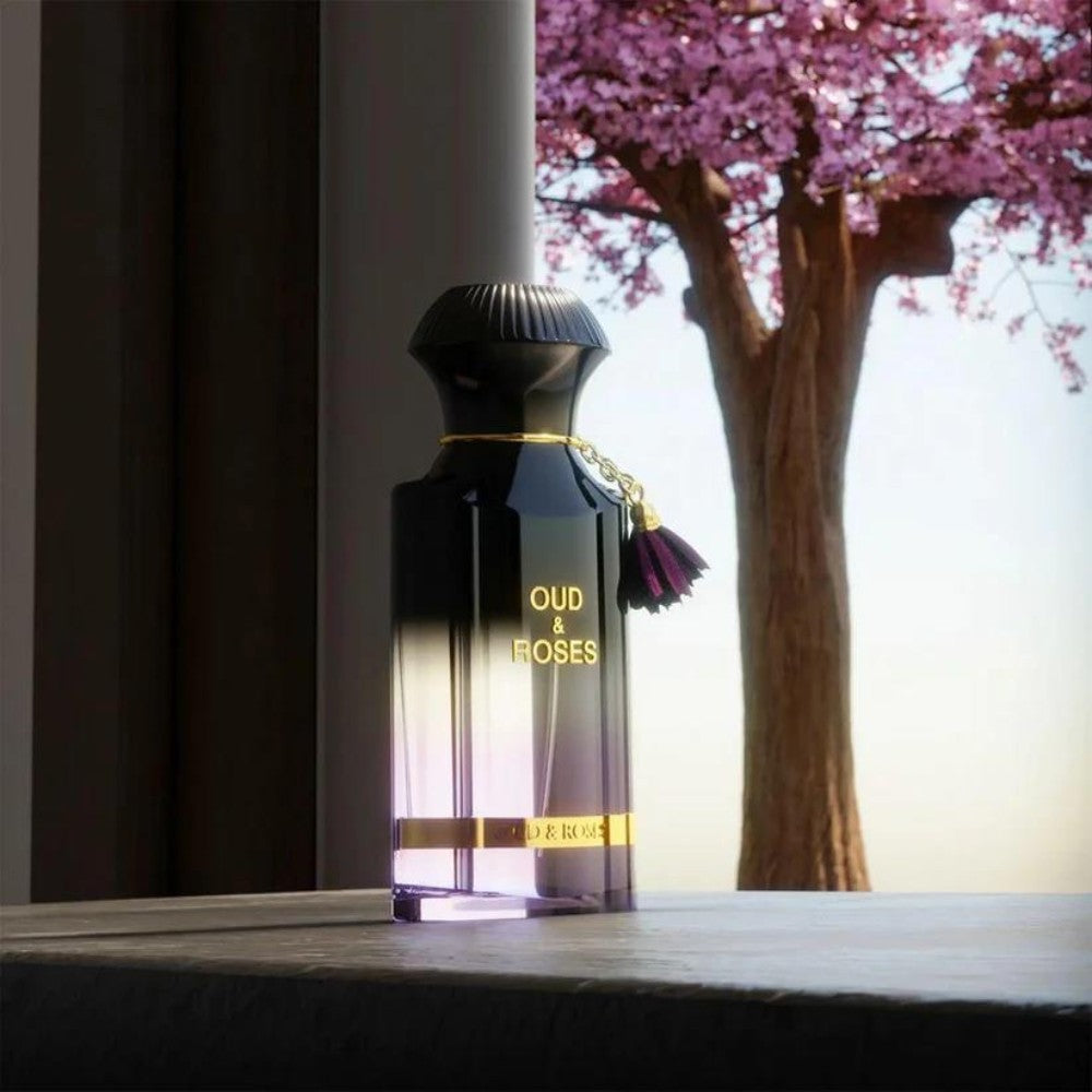 Ahmed_Al_Maghribi Oud & Roses Perfume - 60ml Long-lasting Arabian Fragrance