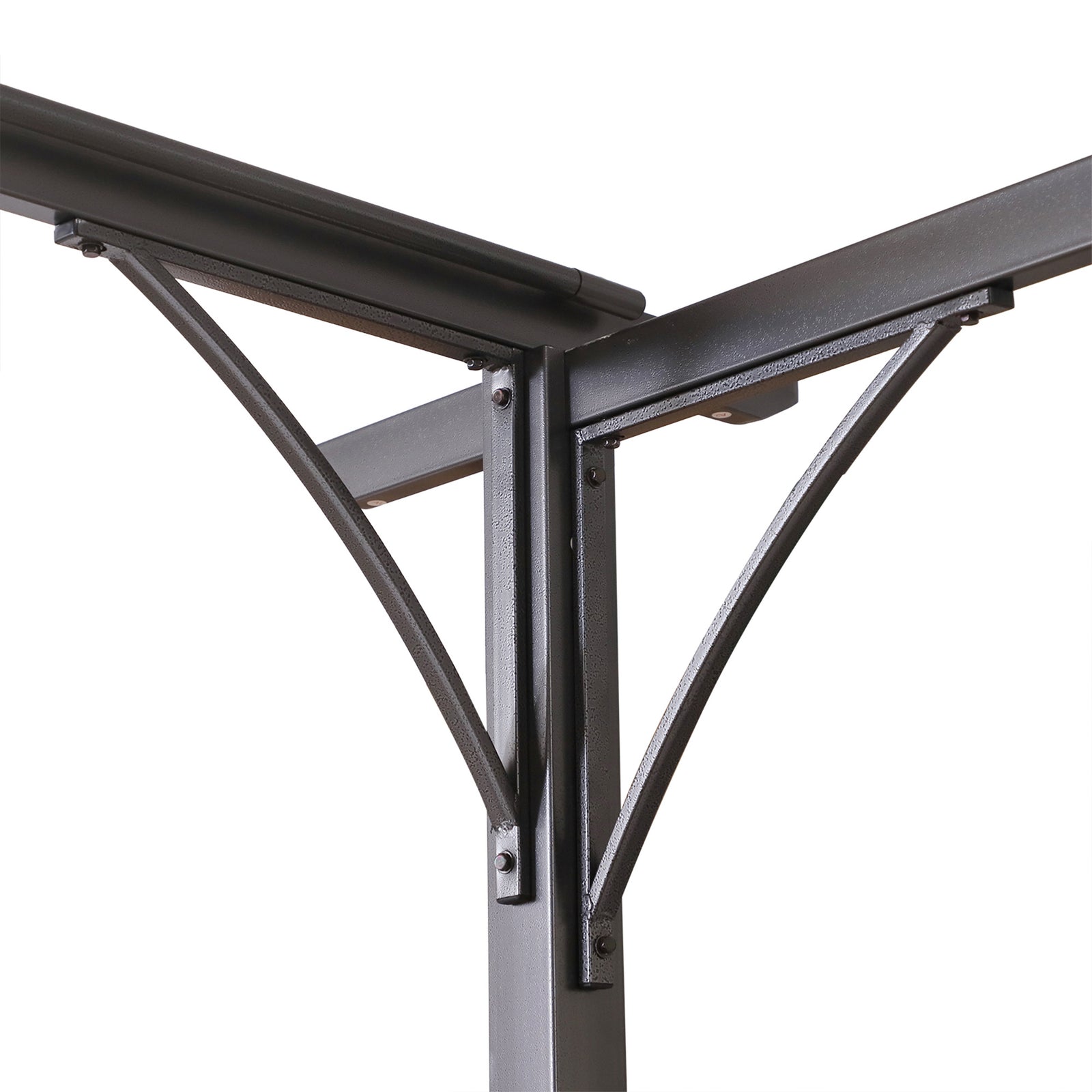 3.5x3.5m Pergola Metal Gazebo Backyard Porch Awning Canopy | Beige