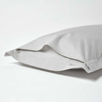 Egyptian Cotton Oxford Pillowcase 200 Tc | 48cm x 91cm | Silver Grey